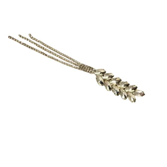 Broszka kamienie z łańcuszkiem