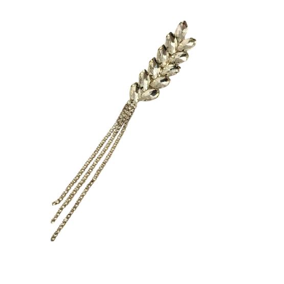 Broszka kamienie z łańcuszkiem