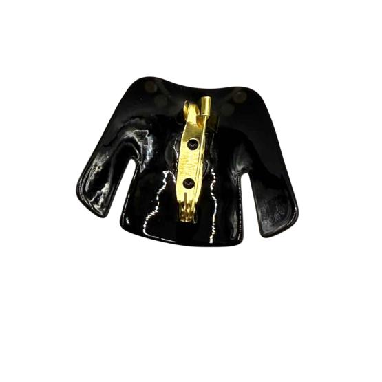 Broszka ozdobna sweterek z perłą