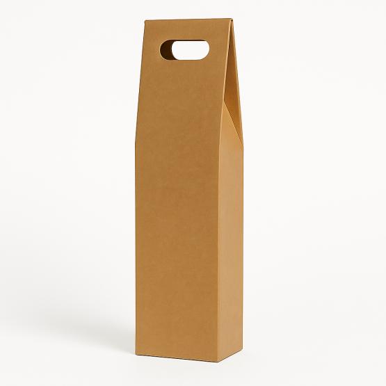 Pudełko na wino kraft z okienkiem