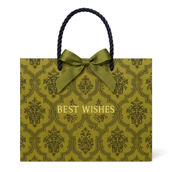 Torba prezentowa oliwkowa z nadrukie  L