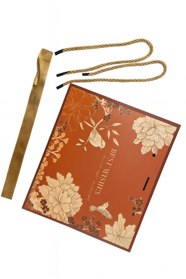 Torba prezentowa pomarańczowa z nadrukiem M