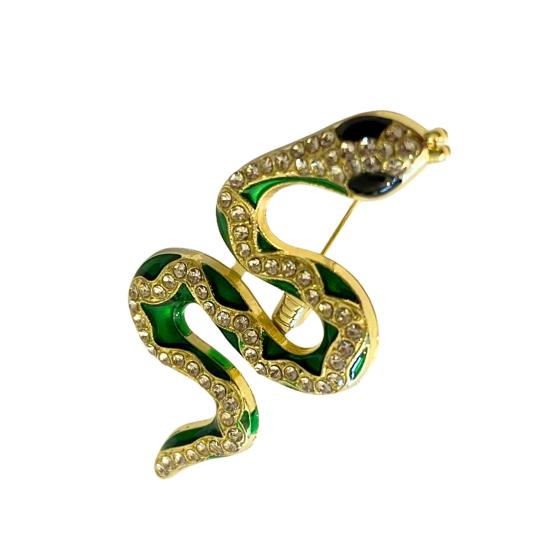 Broszka kolorowa żmija