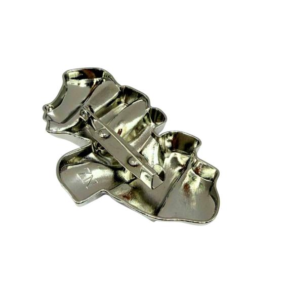 Broszka prostokąt lawa