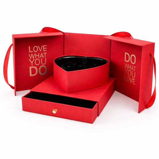 Pudełko box prezentowe czerwone PREMIUM