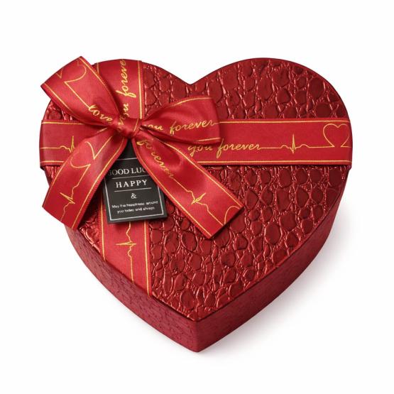 Pudełko serce PREMIUM czerwone zestaw 3 szt.