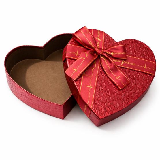 Pudełko serce PREMIUM czerwone zestaw 3 szt.