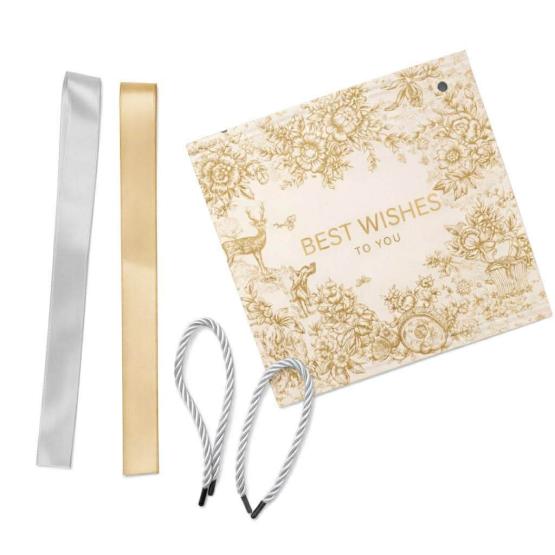 Torba prezentowa biało złota z nadrukiem  XL