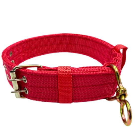 Obroża 4 cm czerwona