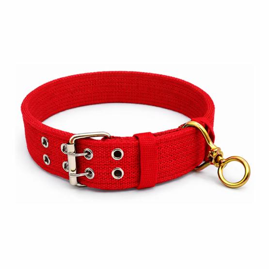 Obroża 4 cm czerwona