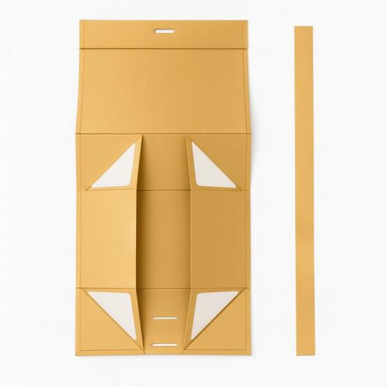 Ekskluzywne pudełko XL beżowe na magnes