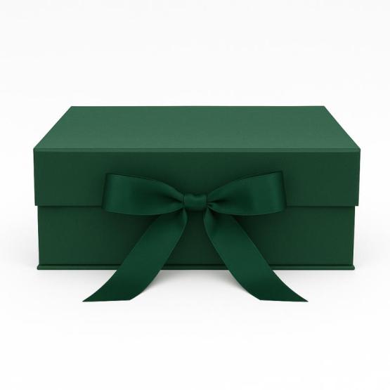 Ekskluzywne pudełko M zielone na magnes