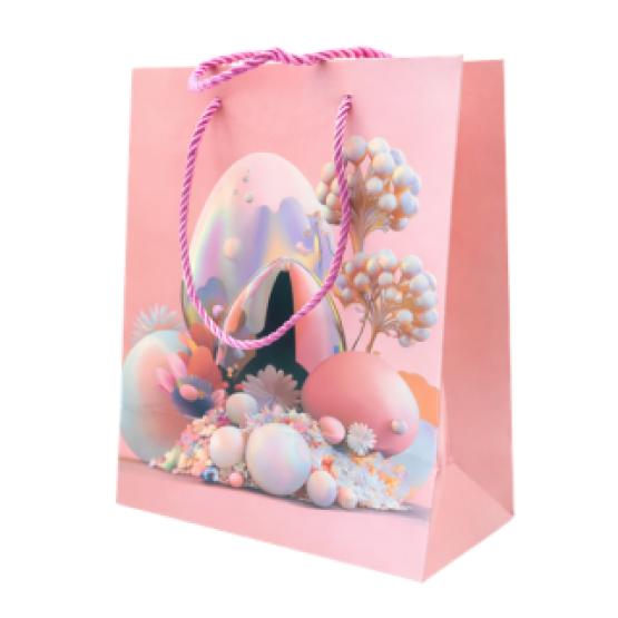 Torba prezentowa koralowa WIELKANOC jajko