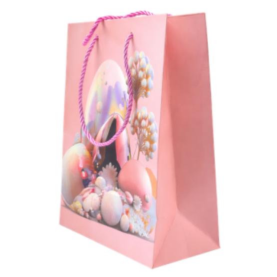 Torba prezentowa koralowa WIELKANOC jajko