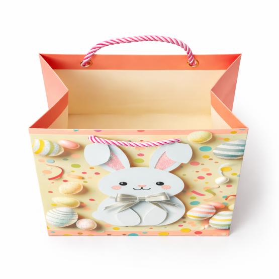 Torba prezentowa królik w muszce WIELKANOC