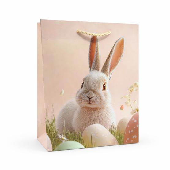 Torba prezentowa łosoś WIELKANOC królik