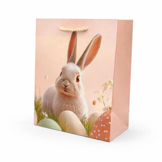 Torba prezentowa łosoś WIELKANOC królik