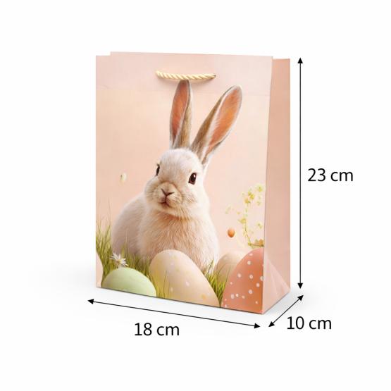 Torba prezentowa łosoś WIELKANOC królik