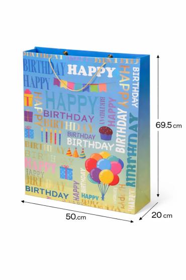 Torba prezentowa HAPPY BIRTHDAY multikolor XXXXL