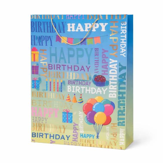 Torba prezentowa HAPPY BIRTHDAY multikolor XXXXL