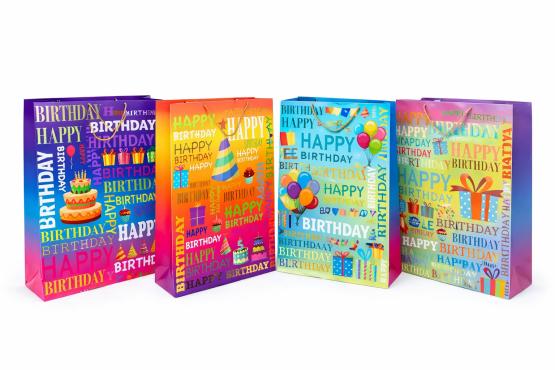Torba prezentowa HAPPY BIRTHDAY multikolor XXXXL