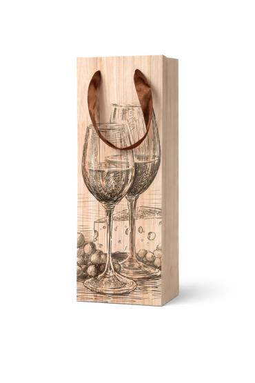 Torba na wino 2 kieliszki
