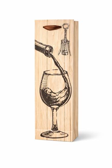 Torba na wino kieliszek korkociąg