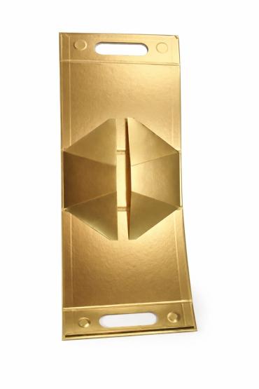 Pudełko  Prezentowe M Trójkąt Torba Beżowa