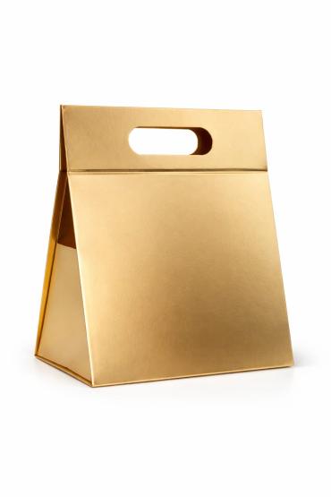 Pudełko  Prezentowe L Trójkąt Torba Beżowa