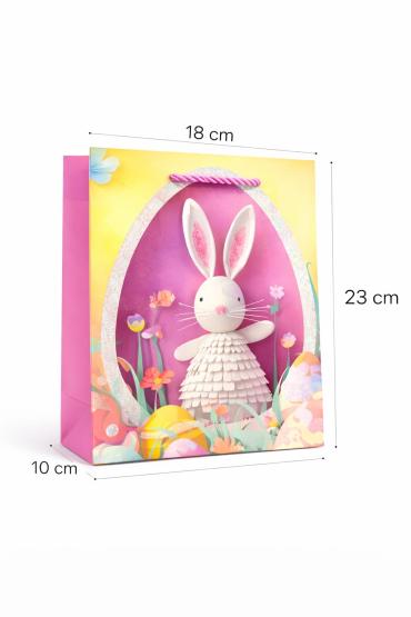 Torba prezentowa królik w sukience WIELKANOC