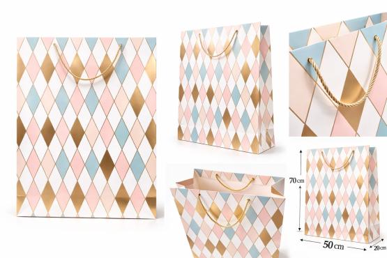 Torba prezentowa urodzinowa XXXXL rozeta