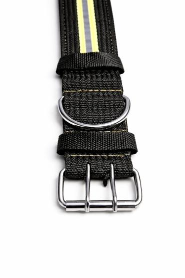 Obroża z odblaskiem 5 cm czarna