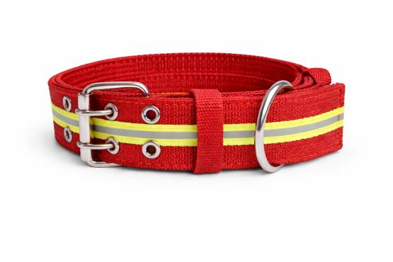 Obroża z odblaskiem 5 cm czerwona