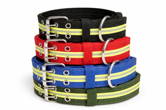 Obroża z odblaskiem 5 cm czerwona