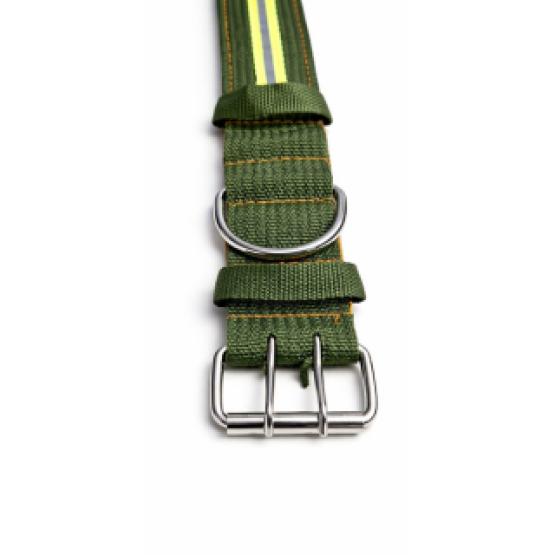 Obroża z odblaskiem 5 cm zielona