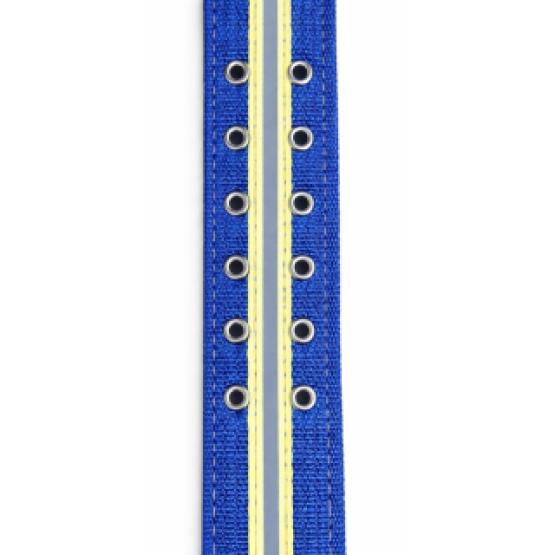 Obroża z odblaskiem 5 cm niebieska