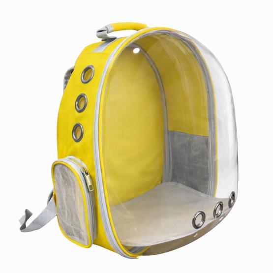 Transporter plecak przezroczysty żółty
