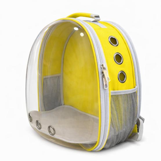 Transporter plecak przezroczysty żółty
