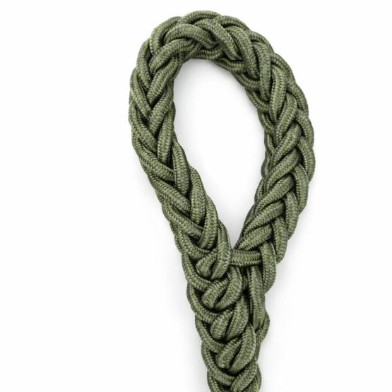 Smycz z obrożą khaki 