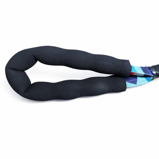 Smycz z obrożą zieleń fiolet czerwień