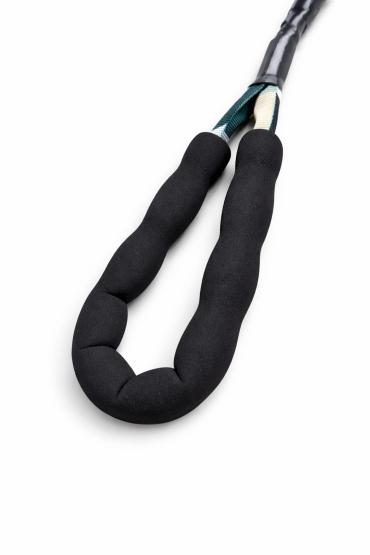 Smycz z obrożą granat fuksja beż