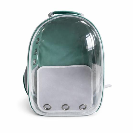 Transporter plecak przezroczysty zielony
