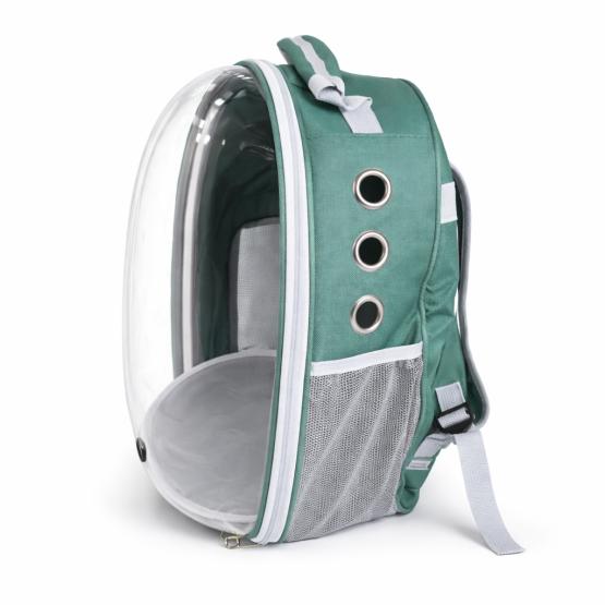 Transporter plecak przezroczysty zielony