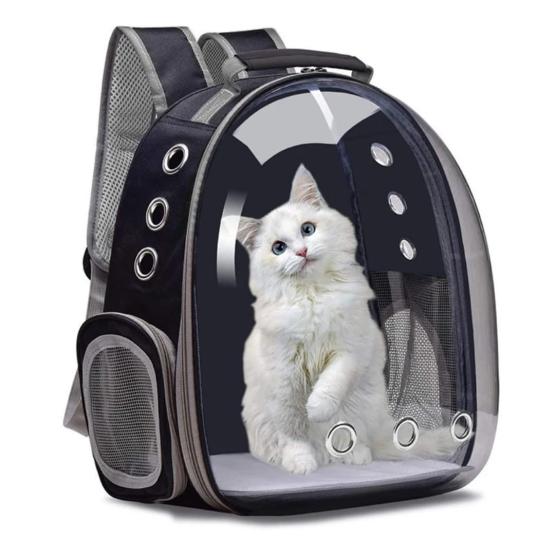 Transporter plecak przezroczysty czarny 