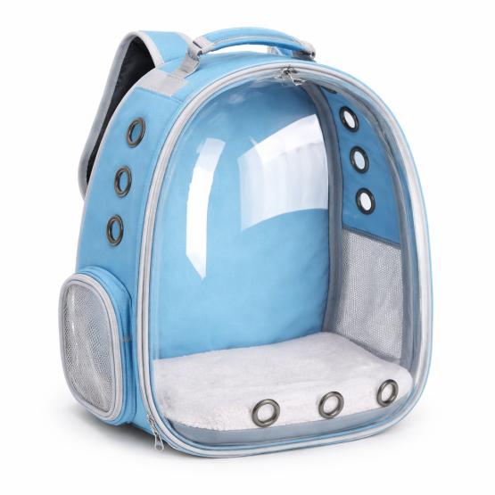 Transporter plecak przezroczysty turkus
