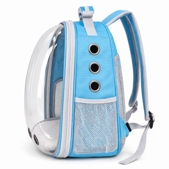 Transporter plecak przezroczysty turkus