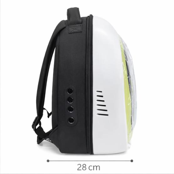 Transporter z szybką dla zwierząt zielony (2)