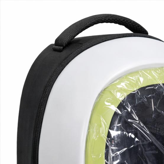 Transporter z szybką dla zwierząt zielony (4)