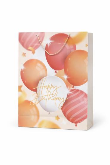 Torba prezentowa urodzinowa żółta balony XXXXL (1)