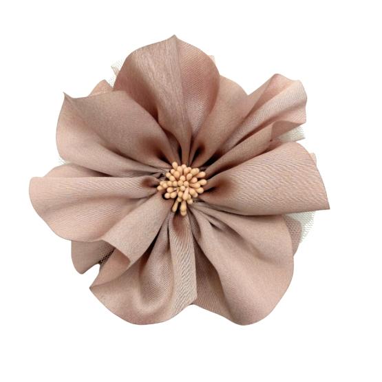 Aplikacja kwiat brudny róż (2)